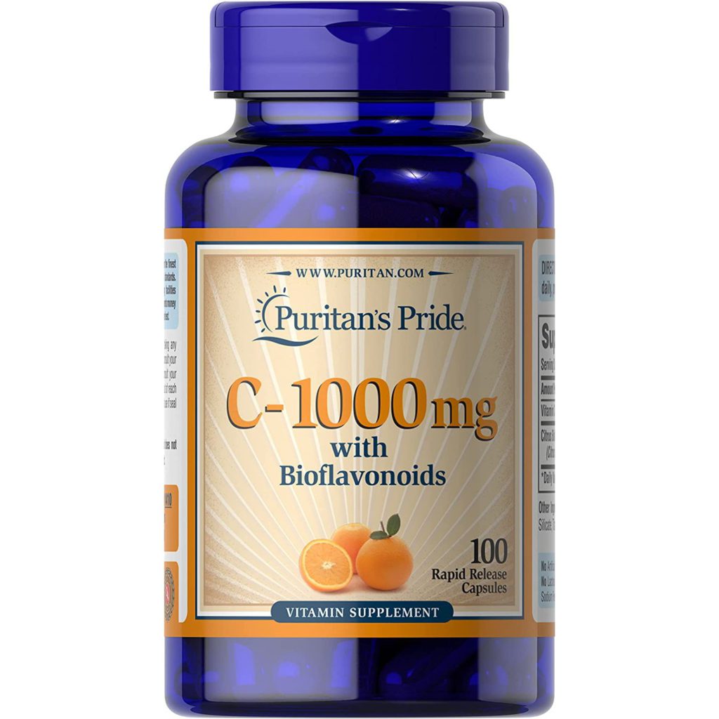 Puritan´s Pride. Vitamina C 1000 mg con bioflavonoides 100 cápsulas. Vitaminas y Mas