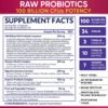 Wholesome Wellnes. Women´s RAW Probiotic 100 billones con prebióticos y enzimas digestivas - 60 cápsulas. - Image 3