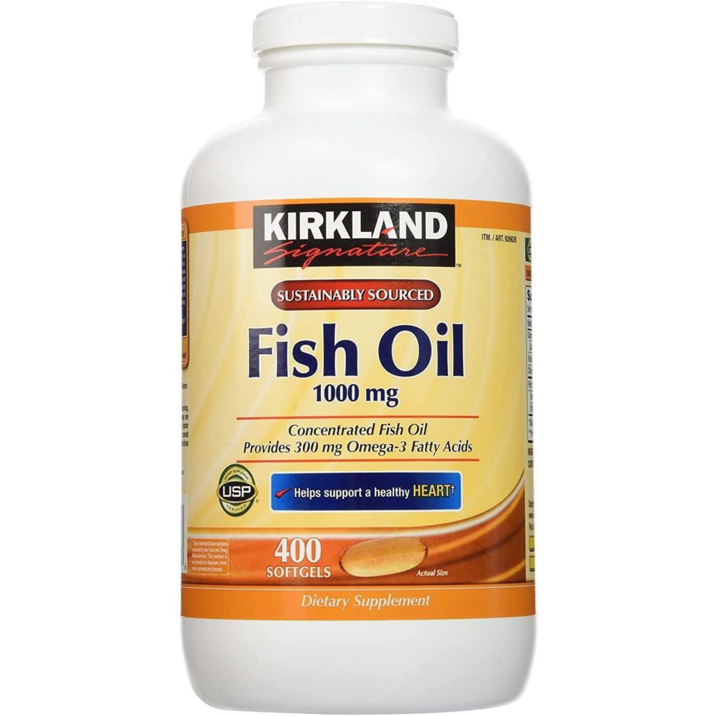 KIRKLAND. Fish Oil 1000 mg 400 cápsulas. Vitaminas y Mas
