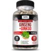 Kaya Naturals. Panax Ginseng (400 mg) + Ginkgo (360 mg) - 60 cápsulas