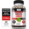 Kaya Naturals. Panax Ginseng (400 mg) + Ginkgo (360 mg) - 60 cápsulas - Image 5