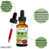 NaturalSlim. Metab 12 - 2,500 mcg B12 (Metilcobalamina) + 800 IU Vitamina D - Líquido - 30 porciones por frasco. - Image 3