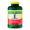 Spring Valley. Vitamina E 180 mg (400 UI) - 500 cápsulas blandas por frasco