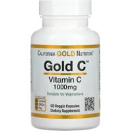 California Gold Nutrition. Vitamina C 1000 mg - 60 cápsulas por frasco