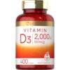Carlyle. Vitamina D3 2000 IU 400 softgels - Cápsulas blandas por frasco