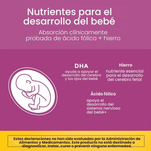 NatureMade. Multivitaminas + Minerales Prenatales + Omega 3 (DHA + EPA) 90 softgels / cápsulas blandas. - Image 3