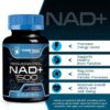 Wellness LabsRX. NAD+ 1,200 mg (Nicotinamide Adenine Dinucleotide) + Resveratrol 300 mg - Por 2 cápsulas - 90 cápsulas por frasco - Image 4