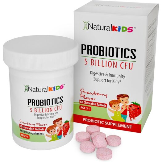 NaturalSlim. Probióticos 5 billones - 60 tabletas masticables por frasco