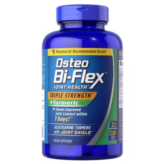 Osteo Bi-Flex. Glucosamina + Cúrcuma + Boswellia Serrata - 220 tabletas por frasco