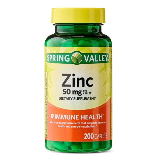 Spring Valley. Zinc (Gluconato) 50 mg - 250 tabletas por frasco