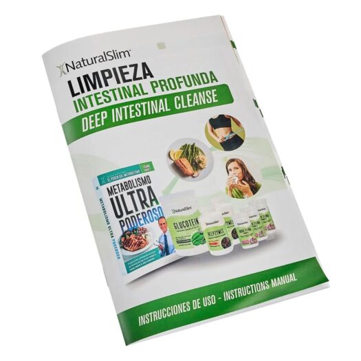 NaturalSlim. Kit Limpieza Intestinal Profunda (3 Good Flora + 2 Helpzymes + 1 Glucotein) + 1 Libro Gratis del Sr. Frank Suárez - Image 8