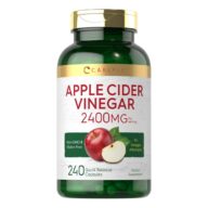 Carlyle. Vinagre de Sidra de Manzana 2,400 mg - Por cada 4 cápsulas - 240 cápsulas.