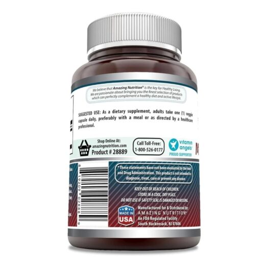 AmazingNutrition. DHEA - Micronizada 100 mg - 240 cápsulas por frasco. - Image 3