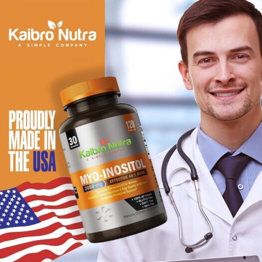 Kaibro Nutra. Myo Inositol 2050 mg - 120 capsulas veganas por frasco. - Image 2