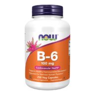 Now. Vitamina B6 100 mg - 250 cápsulas por frasco.