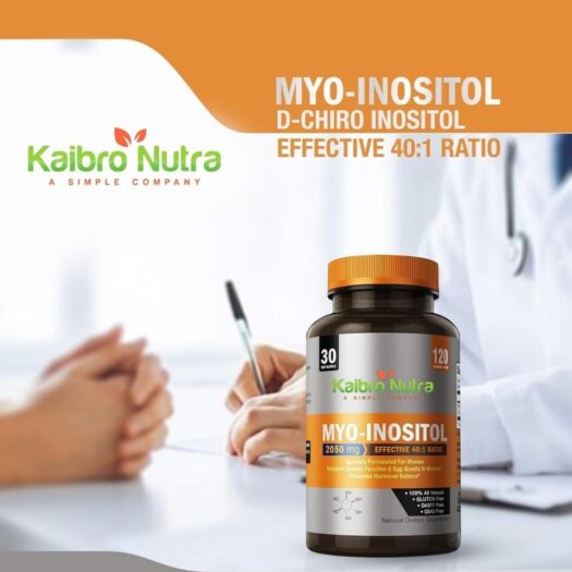 Kaibro Nutra. Myo Inositol 2050 mg - 120 capsulas veganas por frasco. - Image 5
