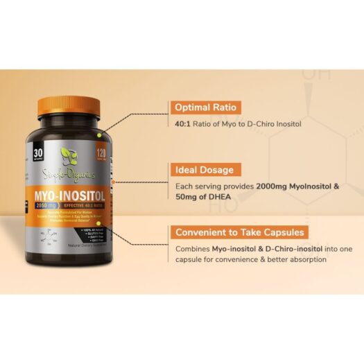 Kaibro Nutra. Myo Inositol 2050 mg - 120 capsulas veganas por frasco. - Image 6
