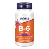 Now. Vitamina B6 100 mg - 100 cápsulas por frasco.