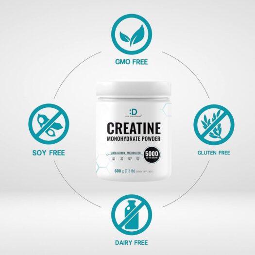 Deal Suplement. Creatina Monohidratada 5,000 mg EN POLVO - SIN SABOR - 120 porciones por frasco. - Image 3