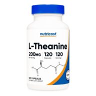 Nutricost. L Teanina 200 mg - 120 cápsulas por frasco.