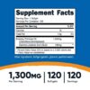 Nutricost. Evening Primrose Oil 1300 mg Aceite de Onagra - 120 softgels/ capsulas blandas por frasco - Image 2