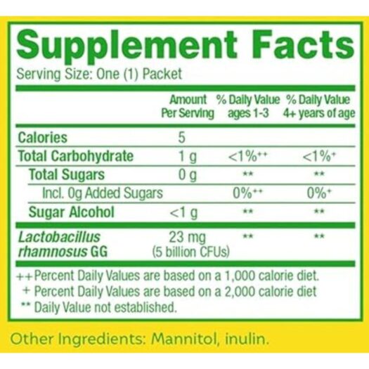 Culturelle Kids. Probióticos para niños Purely Probiotics - Lactobacillus Rhamnosus - 60 sobres. - Image 2