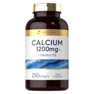 Carlyle. Calcio 1,200 mg + Vitamina D3 1,000 IU por cada 2 cápsulas - 250 cápsulas por frasco