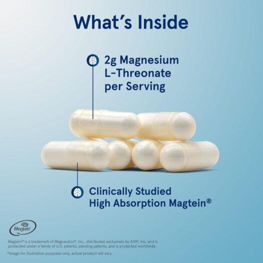 Jarrow Formulas. MagMind L-Treonato de Magnesio 2,000 mg - Por 3 cápsulas - 72 cápsulas por frasco - Image 4