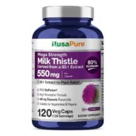 NusaPure. Milk Thistle 550 mg extracto - 120 cápsulas por frasco