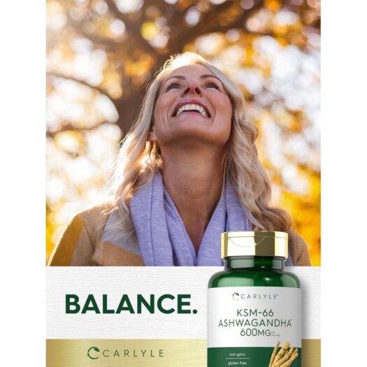 Carlyle. Ashwagandha KSM 66 - 600 mg Extracto + L Teanina 200 mg - Por 2 tabletas recubiertas - 120 tabletas recubiertas por frasco. - Image 6