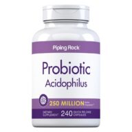 Piping Rock. Probióticos Acidophilus 250 millones - 240 cápsulas vegetarianas por frasco