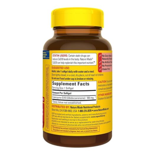 NatureMade. Coenzima Q10 100 mg - 120 softgels/ cápsulas blandas - Image 2
