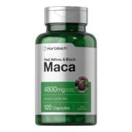 Horbaach. Maca 4,800 mg - Por 3 cápsulas - 120 cápsulas por frasco.