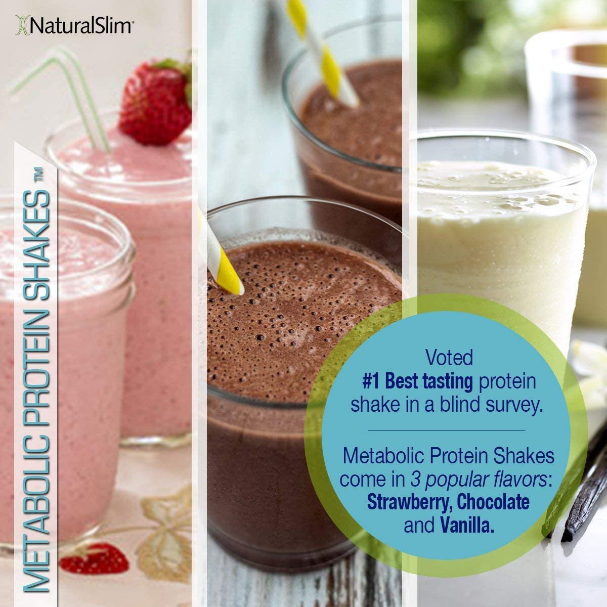 NaturalSlim. Metabolic Protein Chocolat Shake Mix - 17.6 onzas (1.1 libras) - Image 4