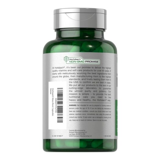 Horbaach. Maca 4,800 mg - Por 3 cápsulas - 120 cápsulas por frasco. - Image 3