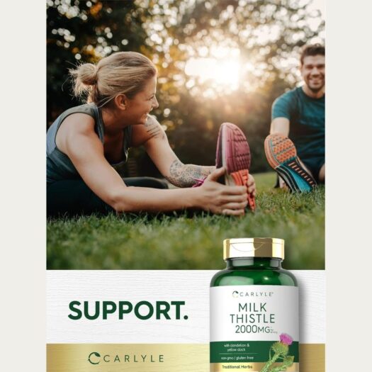 Carlyle. Milk Thistle 2,000 mg + Dandelion + Yellow Dock -  Por cada 4 cápsulas - 180 cápsulas por frasco. - Image 6