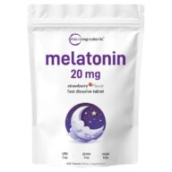 Microingredients. Melatonina 20 mg (por cada tableta masticable) - 400 tabletas masticables.