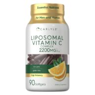 Carlyle. Vitamina C Liposomal Complex 2,200 mg (Por cada 2 cápsulas) - 90 cápsulas blandas por frasco