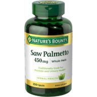 Nature´s Bounty. Saw Palmetto 450 mg - 250 cápsulas.
