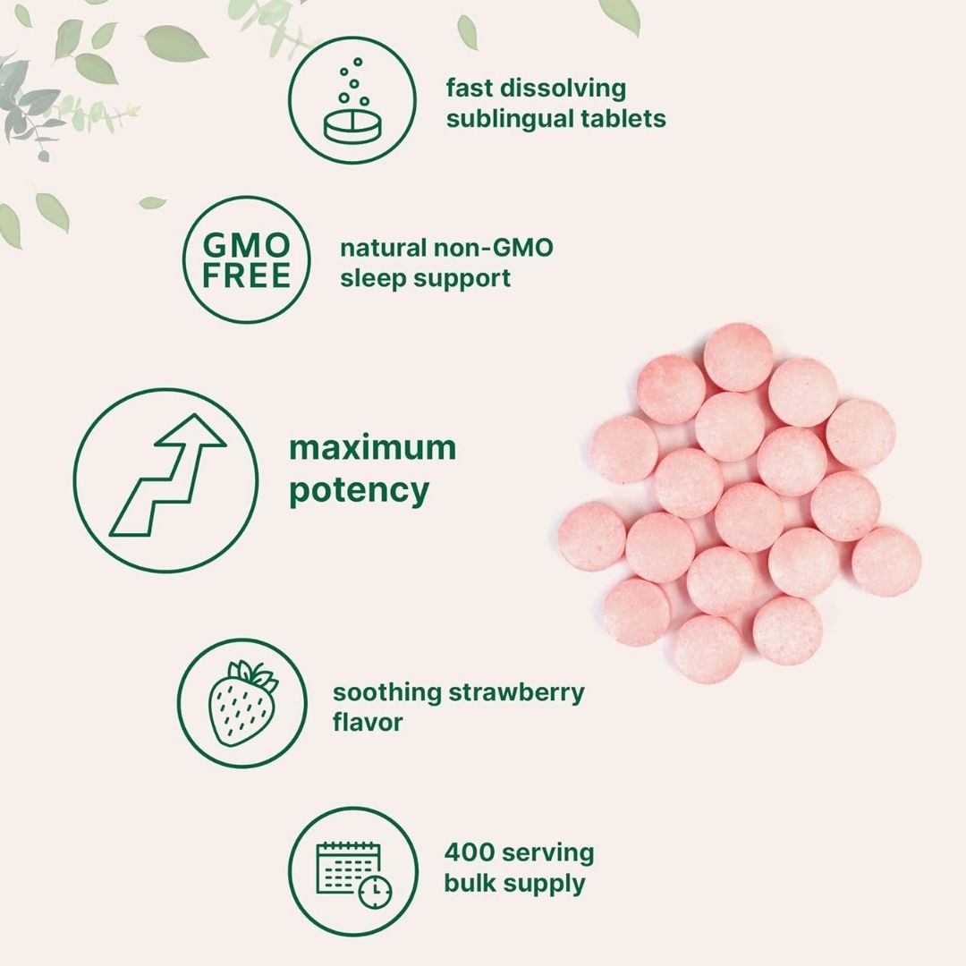 Microingredients. Melatonina 20 mg (por cada tableta masticable) - 400 tabletas masticables. - Image 4