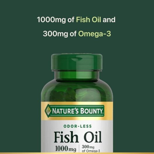 Nature's Bounty. Fish Oil 1,000 mg - 220 capsulas por frasco. - Image 3