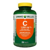Spring Valley. Vitamina C 1,000 mg - 250 tabletas por frasco.