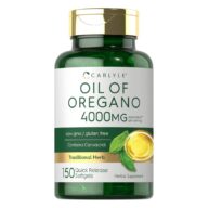 Carlyle. Aceite de orégano 4000 mg por porción (2 cápsulas por porción) - 150 cápsulas por frasco
