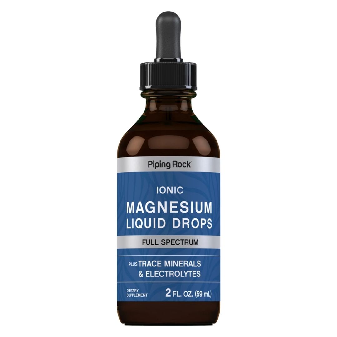 Piping Rock. Magnesio en líquido + trazas de minerales (Cloruro, Sodio, Potasio, Sulfato, Litio y Boron) - 2 onzas / 24 porciones por frasco