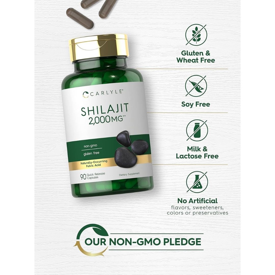 Carlyle. Shilajit 2,000 mg - 90 cápsulas por frasco. - Image 4