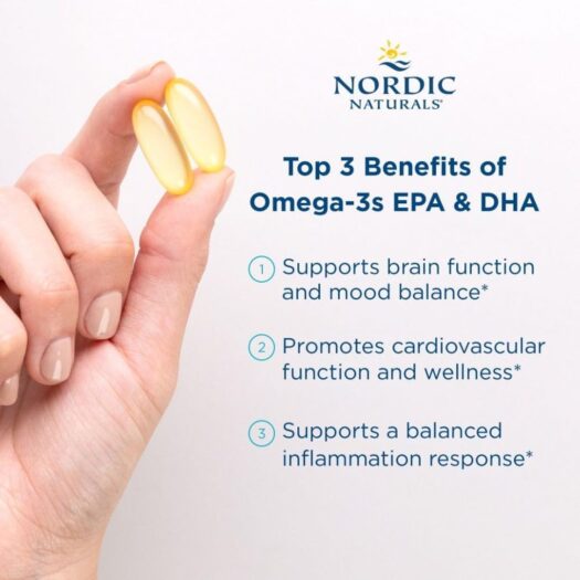 Nordic Naturals. ULTIMATE OMEGA XTRA 1,480 mg Omega 3 + 1,000 IU Vitamina D3 - 60 softgels sabor a limón por frasco. - Image 7