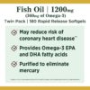 Nature's Bounty. Fish Oil 1200 mg - 200 capsulas. - Image 3