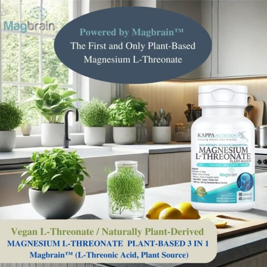 Kappa Nutrition. Magbrain Magnesio L-treonato a base de plantas 3 en 1 -  420 mg de magnesio elemental por cada 3 cápsulas - 90 cápsulas - Image 9