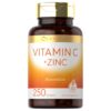 Carlyle. Vitamina C 180 mg + Zinc 100 mg - Por 2 softgels - 250 softgels/ cápsulas blandas por frasco.