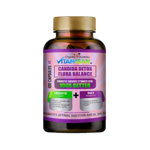 Vitamisan. Candida Detox + Probióticos + Enzimas Digestivas + Extractos Herbales - 100 cápsulas - Image 4